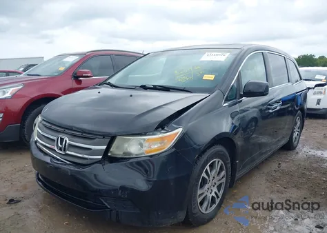 2012 Honda Odyssey Ex-L из США, поврежденный, VIN 5FNRL5H69CB129560